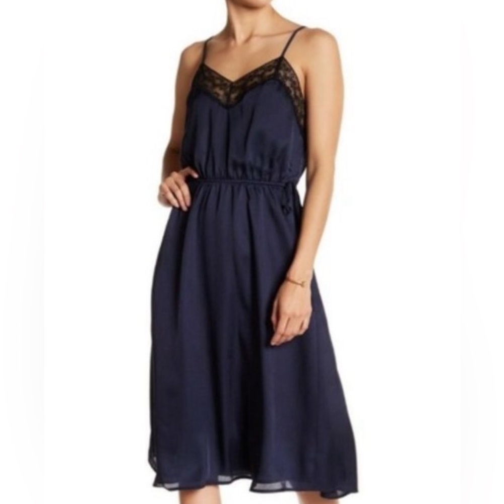Chelsea28 • Lace-trimmed midi slip dress